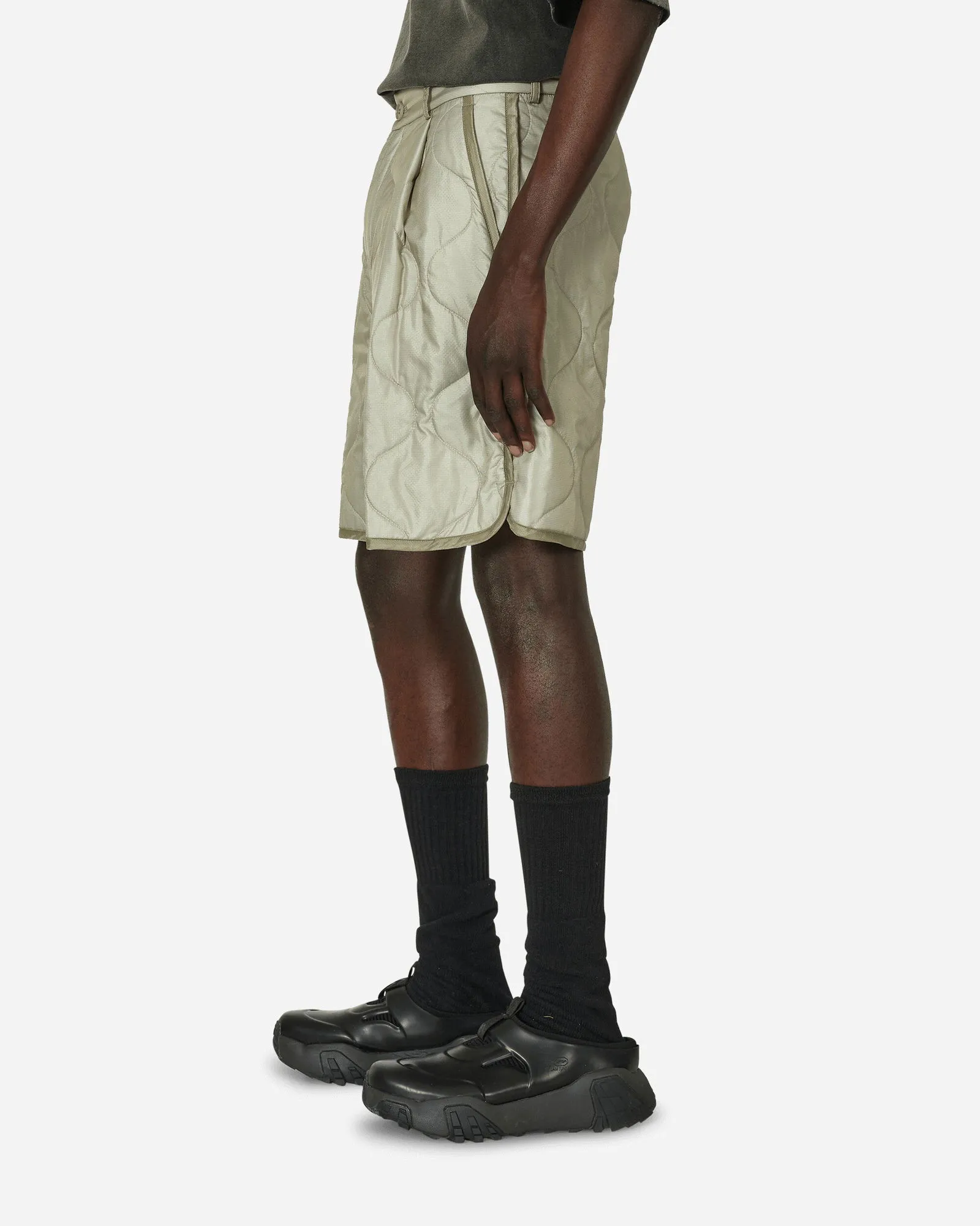 Kurze Hosen Dries Van Noten Padded Shorts Sand 241-020955-8502 101